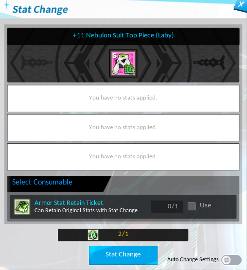Stat Change Preview